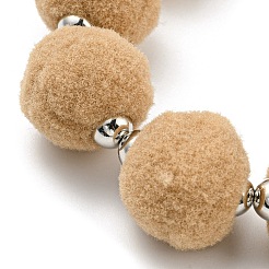 Универсальный ремешок для телефона с плюшевым шариком на запястье&nbsp;LS-HJEW-Q011-01A-P