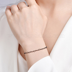 Набор для самостоятельного изготовления браслета-ожерелья из латунных цепочек в форме сердца&nbsp;DIY-TA0010-12