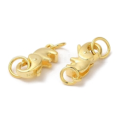 925 серебряная застежка-«лобстер» с прыгающими кольцами&nbsp;STER-D006-15G