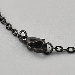 Ожерелье из железа с латунным покрытием&nbsp;NJEW-WH0026-03EB