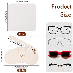 1 шт. футляр для очков из искусственной кожи&nbsp;AJEW-CN0005-54A