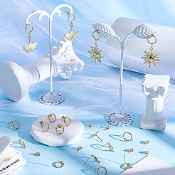 20 шт. латунные серьги-гвоздики&nbsp;MAK-BBC0001-27