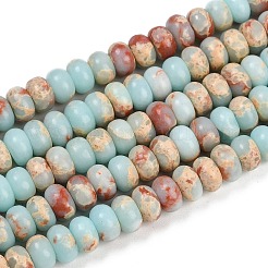 Синтетические бусины пряди аква терра яшма&nbsp;G-P237-03