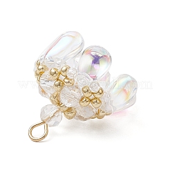 Подвески из стекла и бисера&nbsp;PALLOY-MZ00648-02