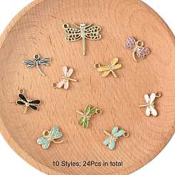 24шт 10 стиля подвески из сплава&nbsp;ENAM-FS0003-42