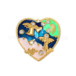 Подвески из нержавеющей стали 304 с кристаллами и стразами&nbsp;STAS-OY009-91G