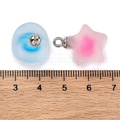 Подвески-звезды из матовой смолы&nbsp;RESI-U002-08