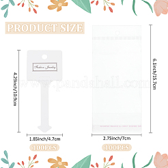 1 набор бумажных резинок для волос с карточками&nbsp;AJEW-WR0002-30