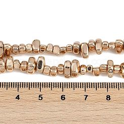 Гальванические нити из синтетических немагнитных гематитовых бусин&nbsp;G-I364-B01-LG