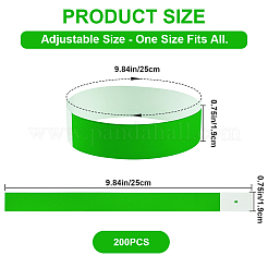200шт одноразовые браслеты из синтетической бумаги&nbsp;BJEW-CN0001-12
