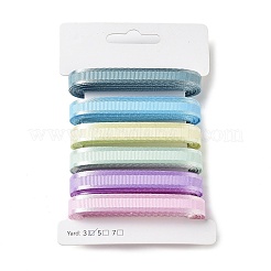 Лента в полоску из полиэстера 18 ярда 6 цветов&nbsp;SRIB-C001-B09