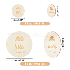 2 набор из 2-х стилей карточек с вехами из липы&nbsp;WOOD-GA0001-20