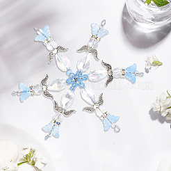 30 шт. рождественские снежинки из железной проволоки&nbsp;IFIN-SC0001-98A