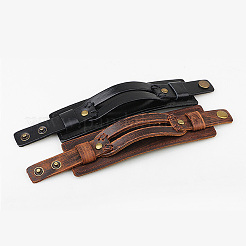 1шт. широкий шнур из воловьей кожи браслеты&nbsp;BJEW-CL0001-07A