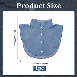 Съемные воротники из хлопка&nbsp;AJEW-WH20816-025C