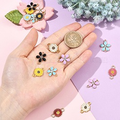 36 шт. 8-х стилевых соединительных звеньев из цинкового сплава с эмалью&nbsp;ENAM-YW0008-48