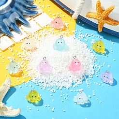 10шт 5 цвета подвески из смолы&nbsp;RESI-YW0004-82