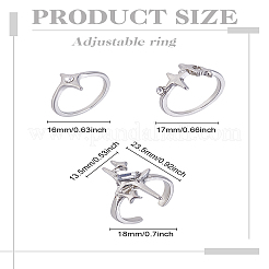 Набор колец из цинкового сплава&nbsp;RJEW-LP0002-24B