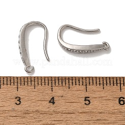 Стойка покрытие латунь микропаве прозрачный кубический цирконий крючки для сережек&nbsp;KK-A231-06P