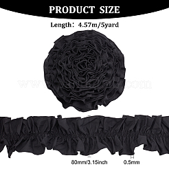 Отделка из полиэстера с оборками&nbsp;DIY-WH0430-116A