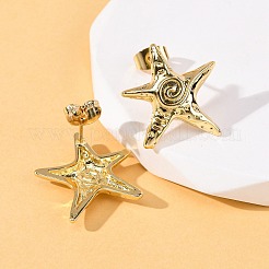 Латунь серьги&nbsp;EJEW-D332-04G