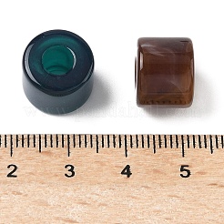 Акриловые бусины двухцветные&nbsp;OACR-C040-08