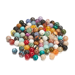 100 шт. Бусины из натуральных и синтетических драгоценных камней&nbsp;G-YW0001-11