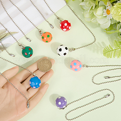 7 шт. футбольные подвески из смолы для потолочных вентиляторов&nbsp;PALLOY-CP00005