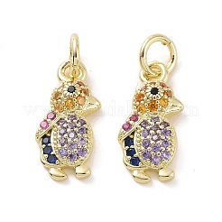 Латунные микро проложить кубического циркония подвески&nbsp;KK-E068-VF120