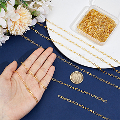 11.25 м латунные цепочки из скрепок&nbsp;CHC-BC0001-27G