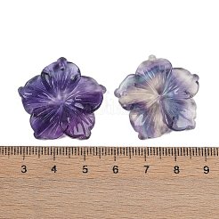 Резные подвески из натурального цветного флюорита&nbsp;G-B097-01A-16