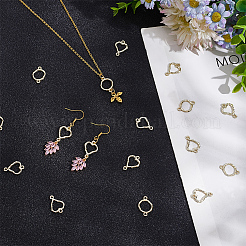 60 шт. 2 стиля звеньев/разъемов из сплава&nbsp;FIND-GL0001-69