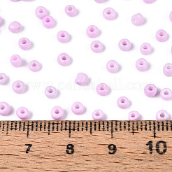 8/0 стеклянная краска для выпечки круглых бусин&nbsp;SEED-S036-01B-08