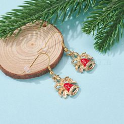 Болтающийся серьги сплава эмали&nbsp;EJEW-JE04524