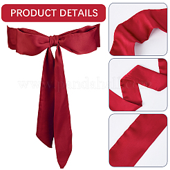 Длинный полиэстеровый шелковый шарф для женщин и девочек&nbsp;AJEW-WH20022-48C