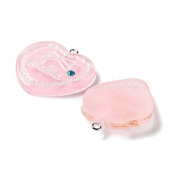 Подвески из полупрозрачной смолы и стразов&nbsp;RESI-P034-03P