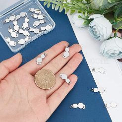 20 шт. подвески в виде котят из нержавеющей стали 201&nbsp;STAS-UN0035-50