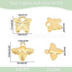 20 шт. 2 подвески из нержавеющей стали 304&nbsp;STAS-DC0008-90