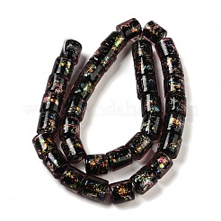 Нити стеклянных бусин из дихроичной фольги ручной работы&nbsp;DICH-U001-09I