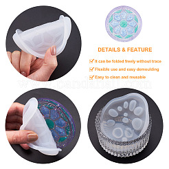 5шт 5 Молды для подставки под чашки из силикона&nbsp;DIY-BG0001-11