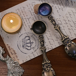 Латунная ручка сургучная печать штамп плавильная ложка&nbsp;PW-WG90433-01