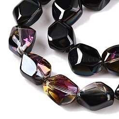 Стеклянные бусины с гальваническим покрытием &nbsp;EGLA-T021-10K