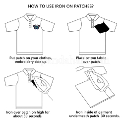 Компьютеризированная вышивка тканью утюжок на / шить на заплатках&nbsp;DIY-F043-15