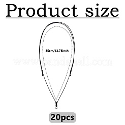 20шт регулируемый вощеный шнур для изготовления ожерелья&nbsp;AJEW-DC0003-45A