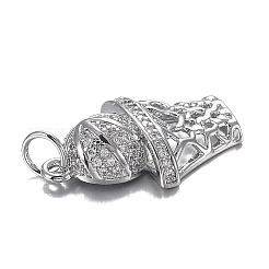 Кулоны из латуни с прозрачным фианитом&nbsp;ZIRC-F120-034P