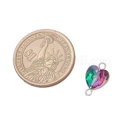 Прозрачное стекло сердце звенья соединительные подвески&nbsp;PALLOY-JF04197