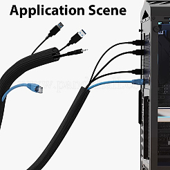 20м 2 стиля гибкая полиэтиленовая обертка для кабеля защитный шнур&nbsp;OCOR-CL0001-03