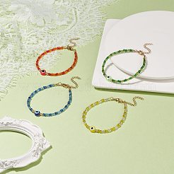 Браслет из бисера из смолы и стеклянных семян для женщин&nbsp;BJEW-JB08560