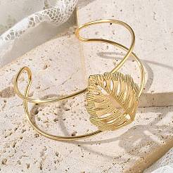 Браслеты-манжеты из нержавеющей стали 304 для женщин&nbsp;BJEW-Z091-03G