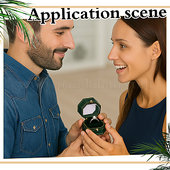 Восьмиугольные картонные коробки для колец&nbsp;CON-WH0089-190B